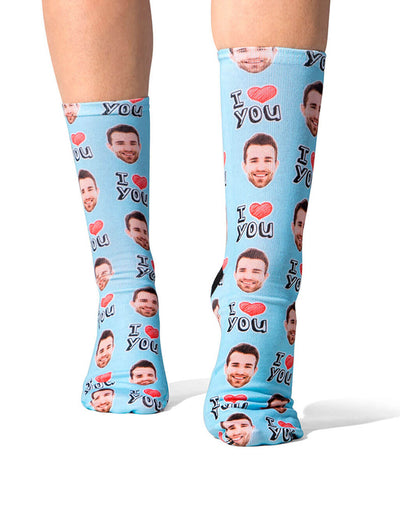 I Love My Girlfriend Custom Socks