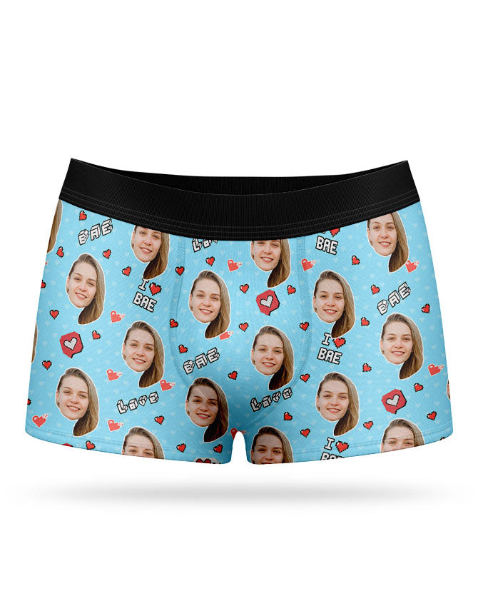 I Love Bae Custom Boxers