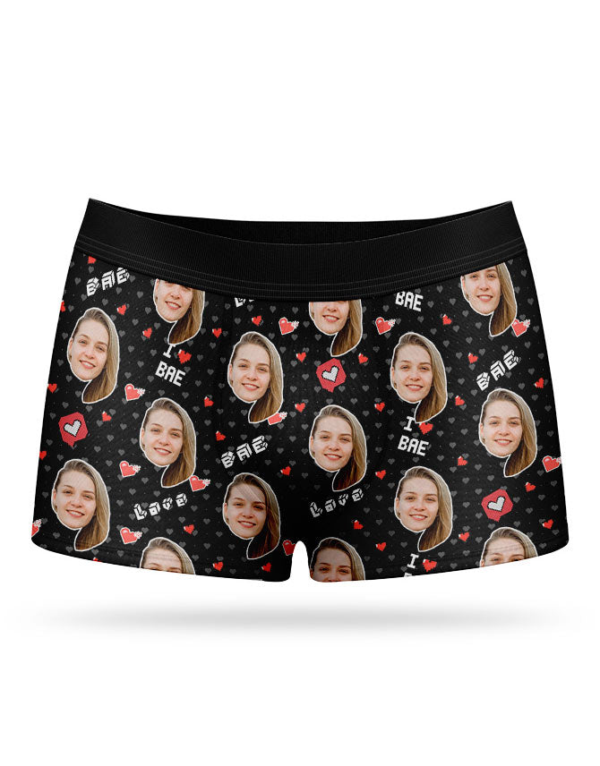 I Love Bae Custom Boxers