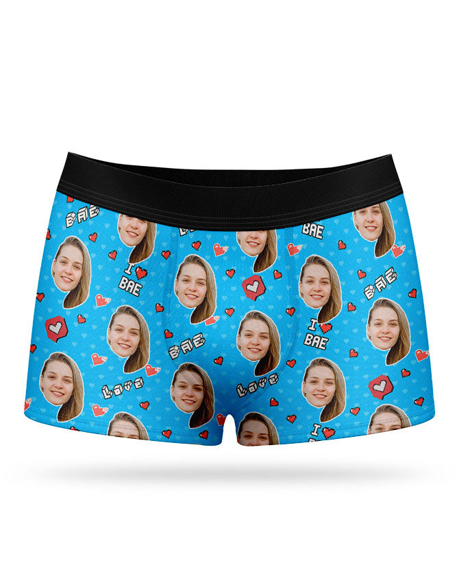 I Love Bae Custom Boxers