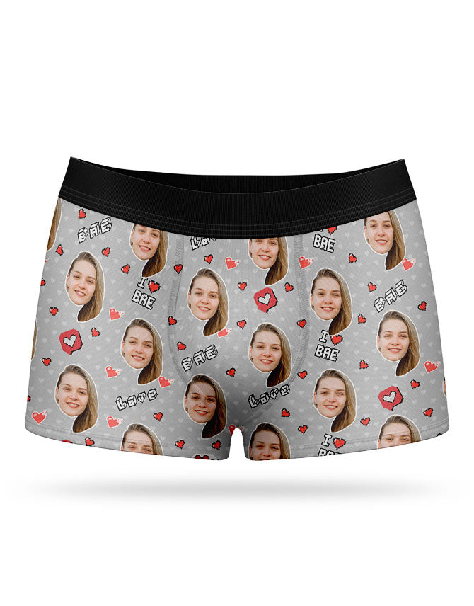I Love Bae Custom Boxers