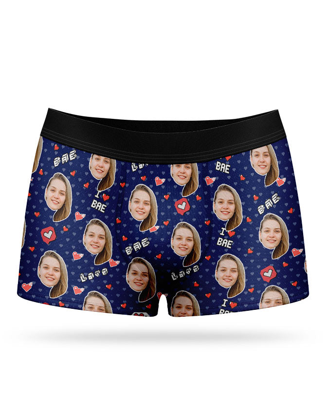 I Love Bae Custom Boxers
