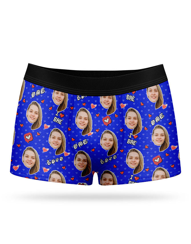 I Love Bae Custom Boxers