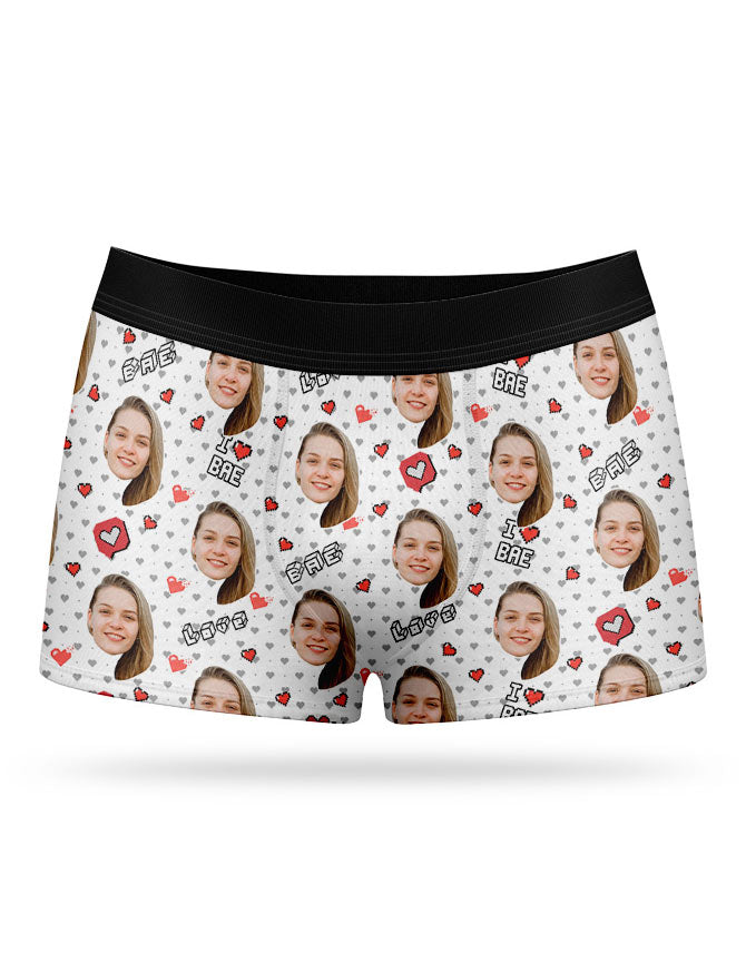 I Love Bae Custom Boxers