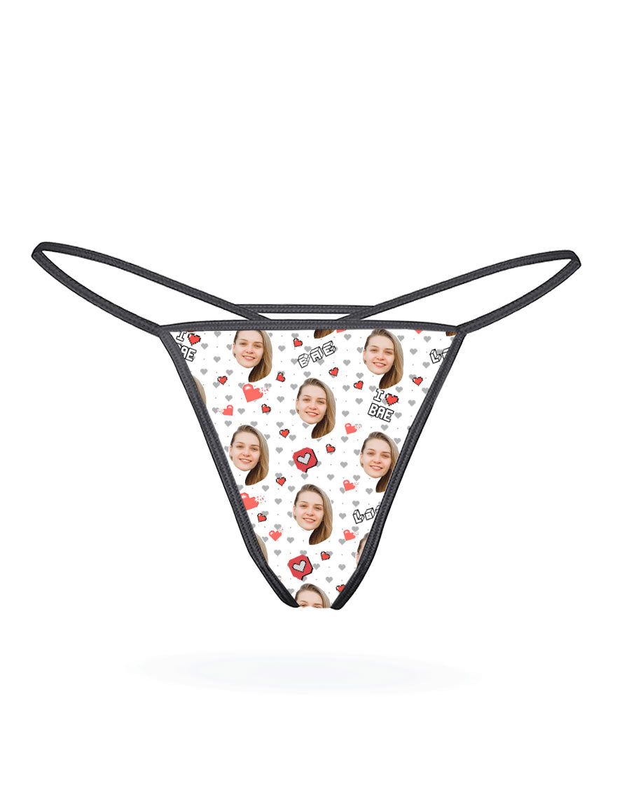 I Love Bae Custom Thong