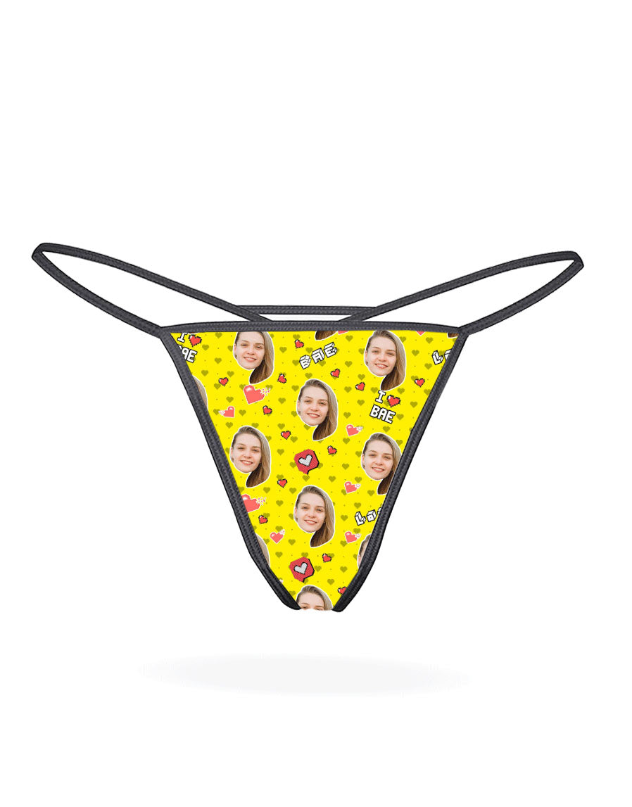 I Love Bae Custom Thong