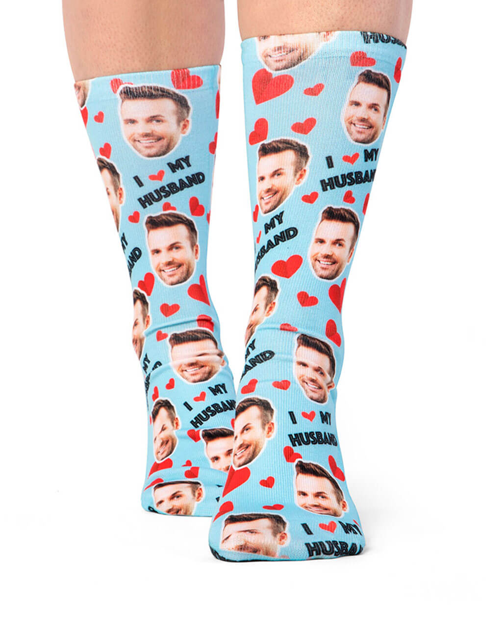 I Love My Husband Custom Socks