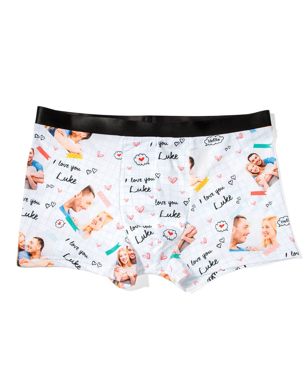 I Love You Personalized Custom Boxers