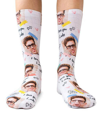 I Love You Personalized Custom Socks