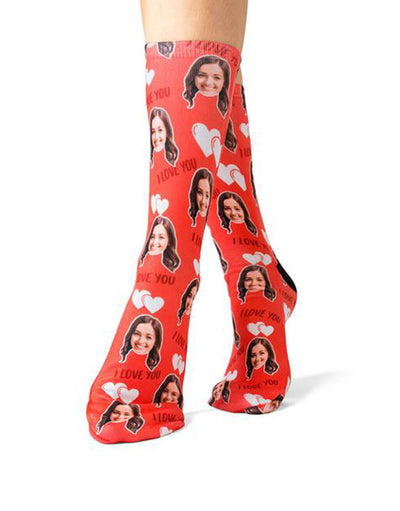 I Love You Valentines Day Custom Socks