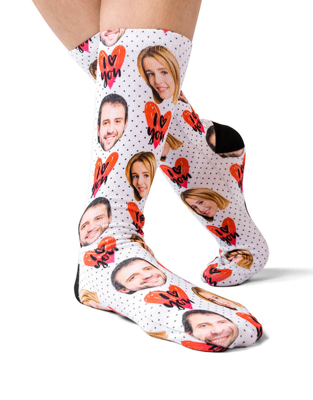 I <3 You Custom Socks