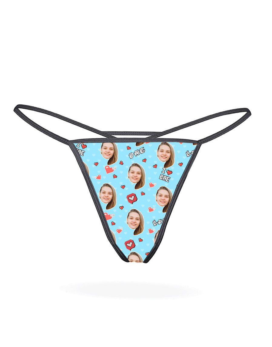 I Love Bae Custom Thong