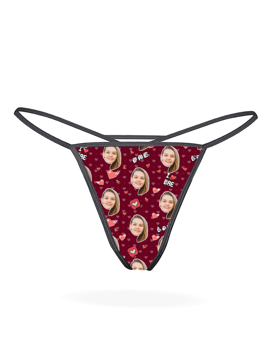I Love Bae Custom Thong