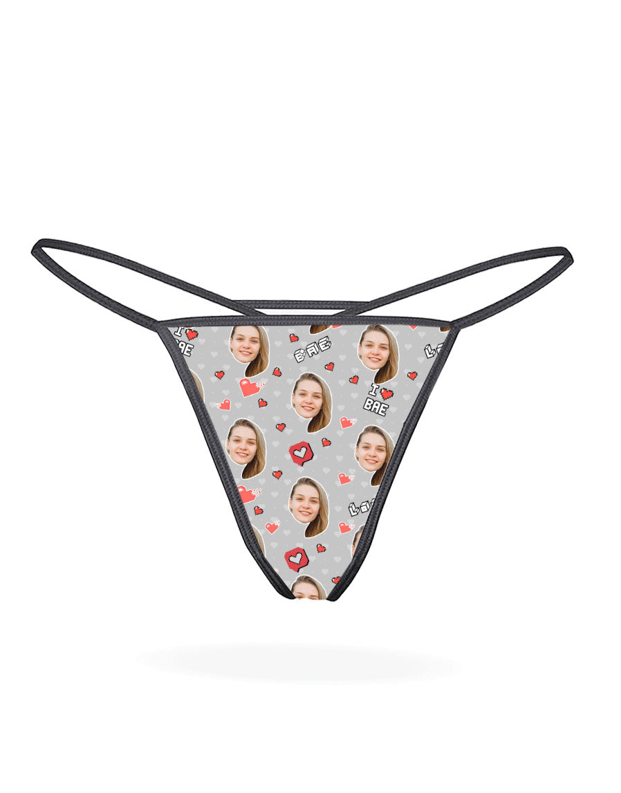 I Love Bae Custom Thong