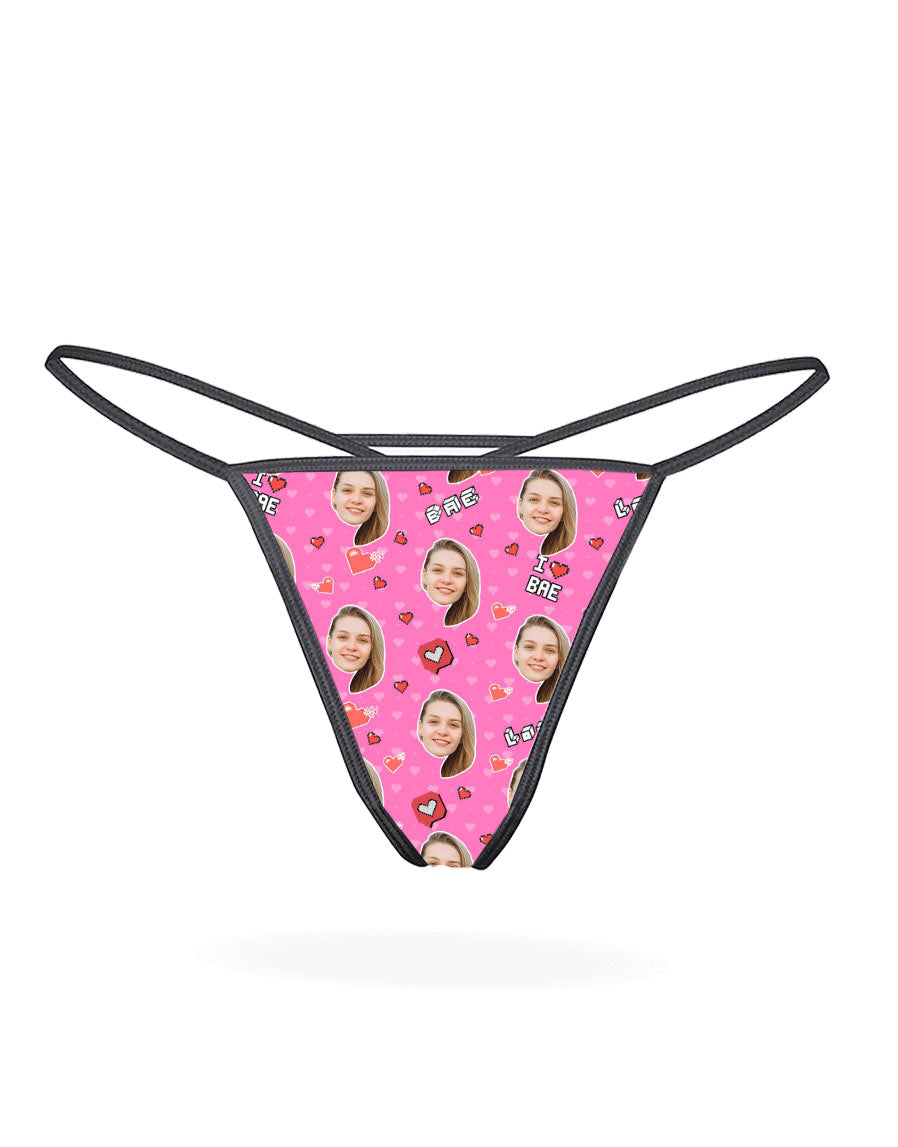I Love Bae Custom Thong