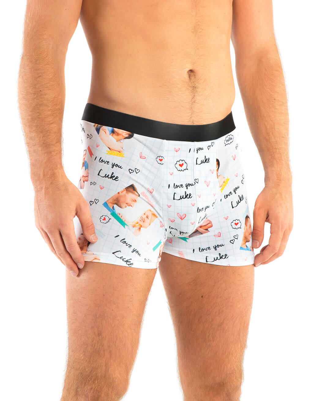 I Love you Boxers - Personalised Valentines Boxer Shorts – Super Socks