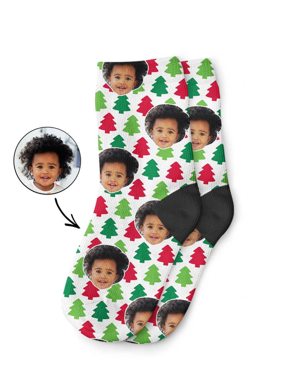 Christmas Trees Kids Socks