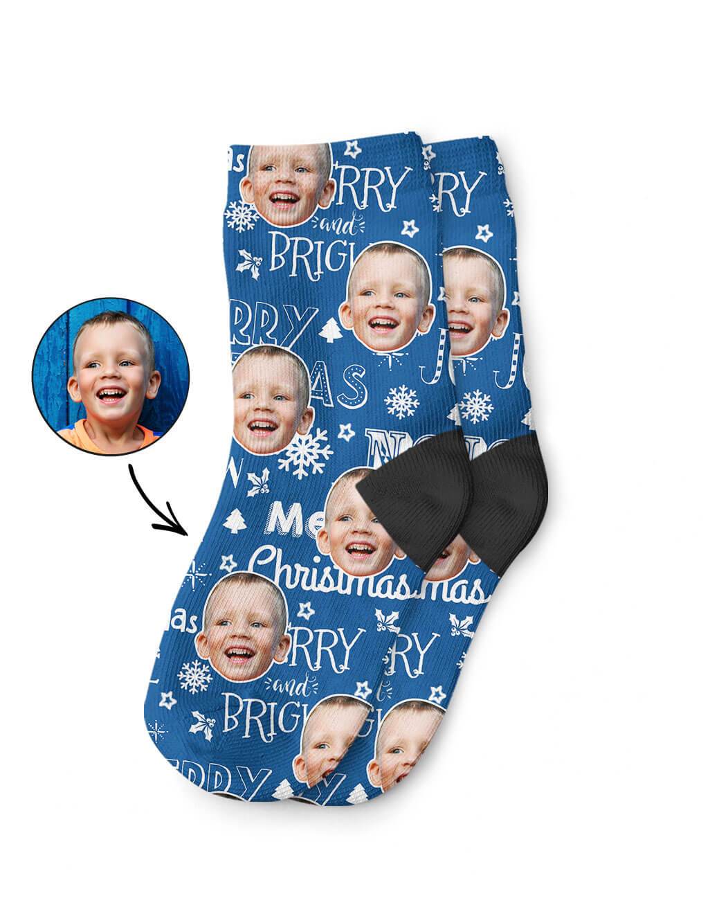 Merry Christmas Kids Socks