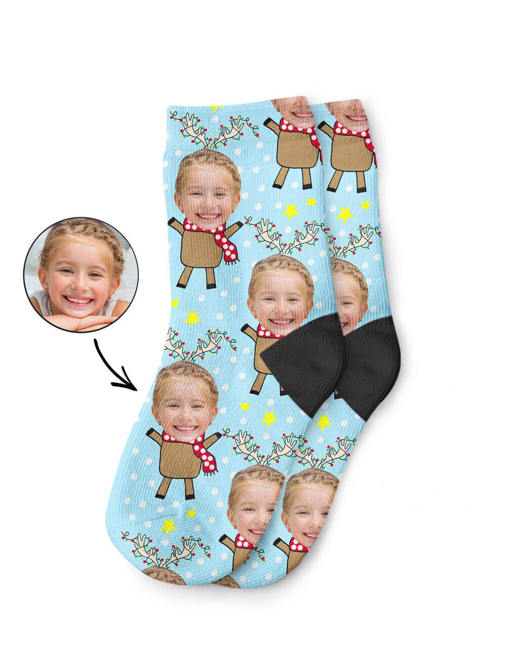 Reindeer Kids Socks