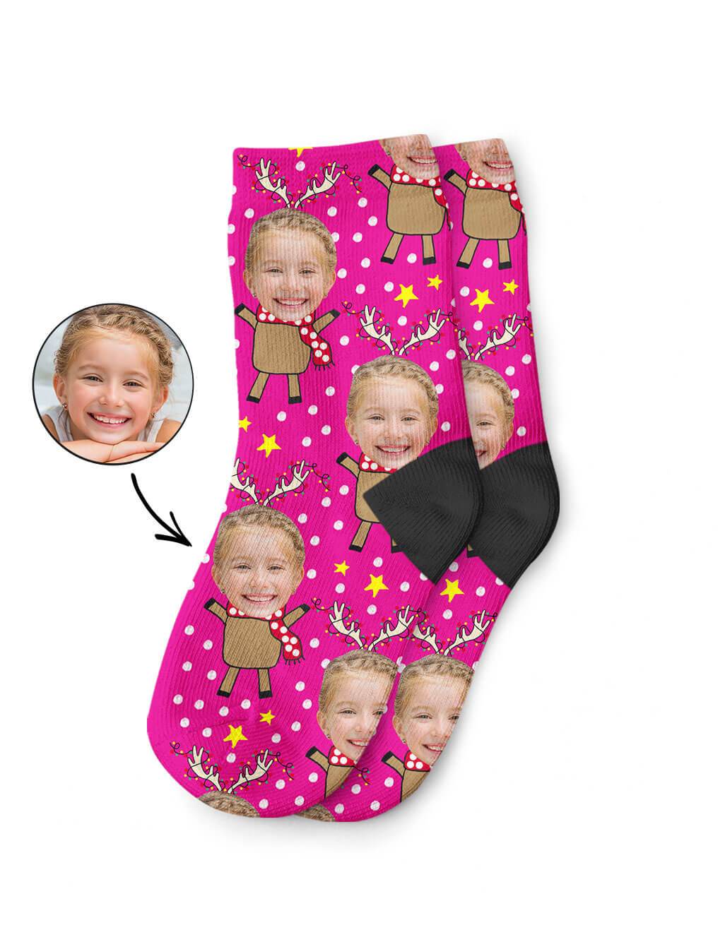 Reindeer Kids Socks