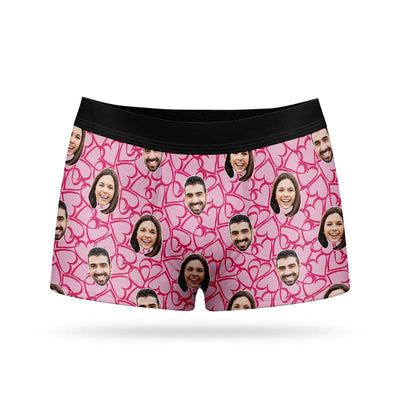 Doodle Hearts Custom Boxer