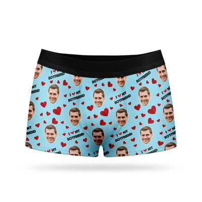 I Love My Boyfriend Custom Boxer
