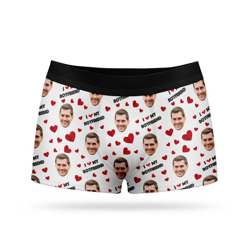 Custom Face Boxer Men's Underwear Gifts For Boyfriend - Face Mash