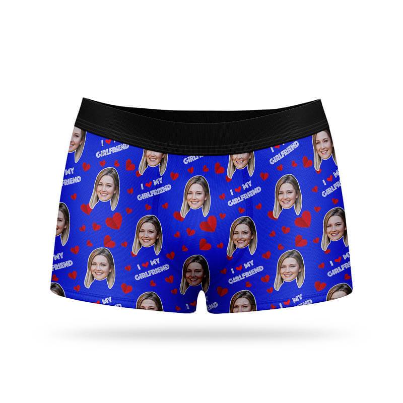 I Love My Girlfriend Custom Boxers