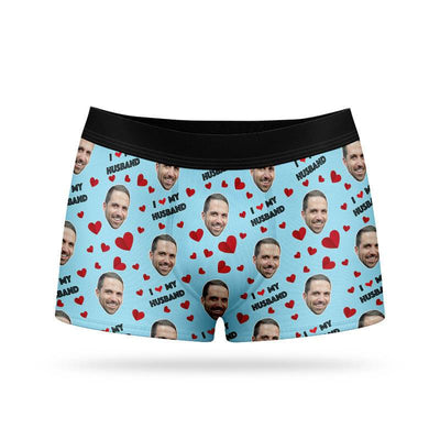 I Love My Husband Custom Boxer