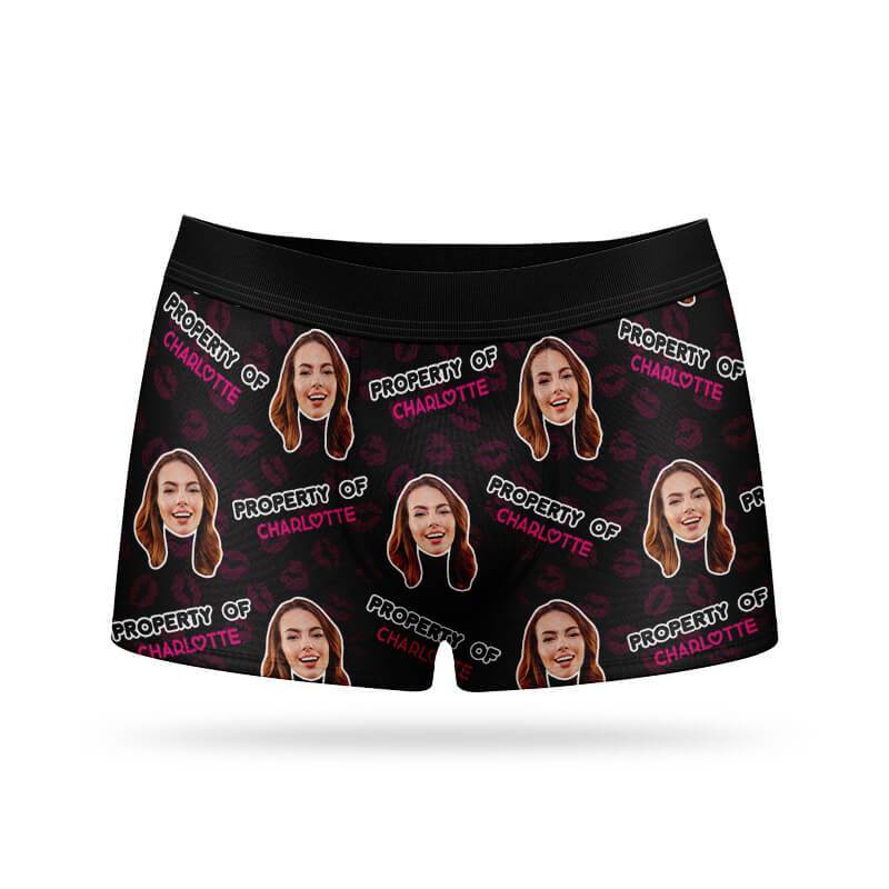 Property Of - Personalized Name Custom Boxers