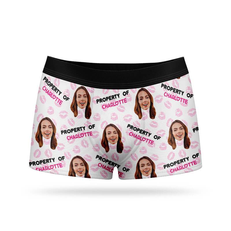 Property Of - Personalized Name Custom Boxers