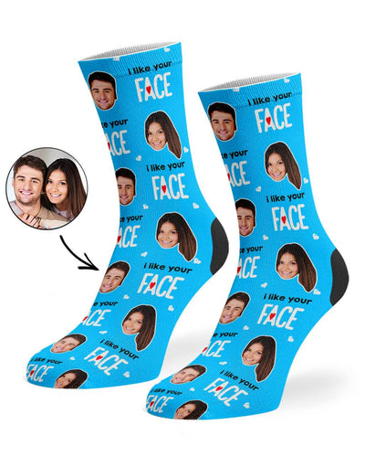 I Like Your Face Custom Socks