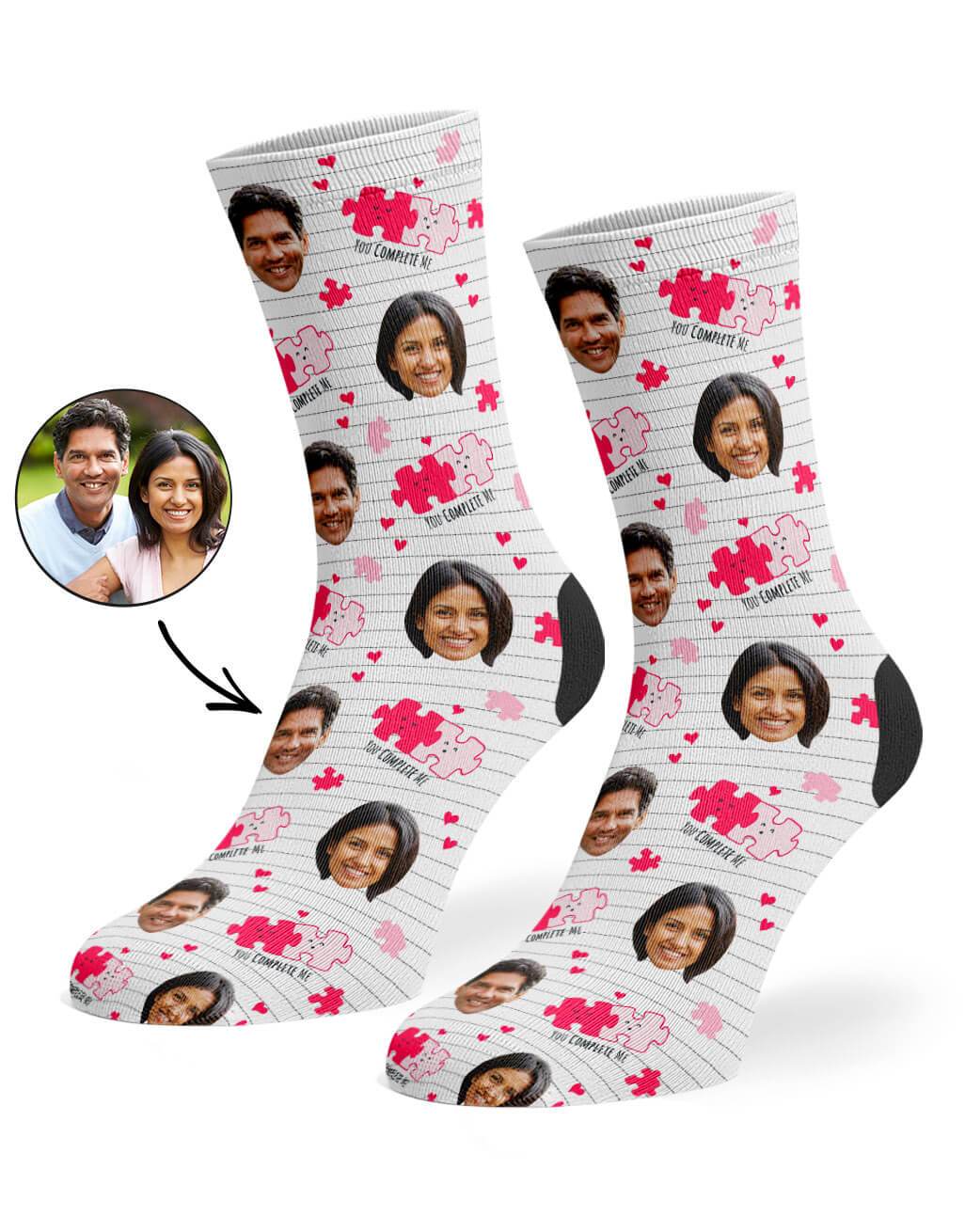 You Complete Me Custom Socks