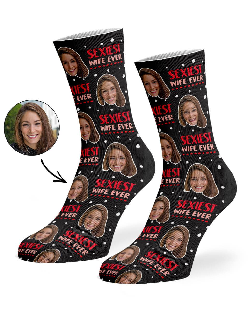 Sexiest Wife Ever Custom Socks