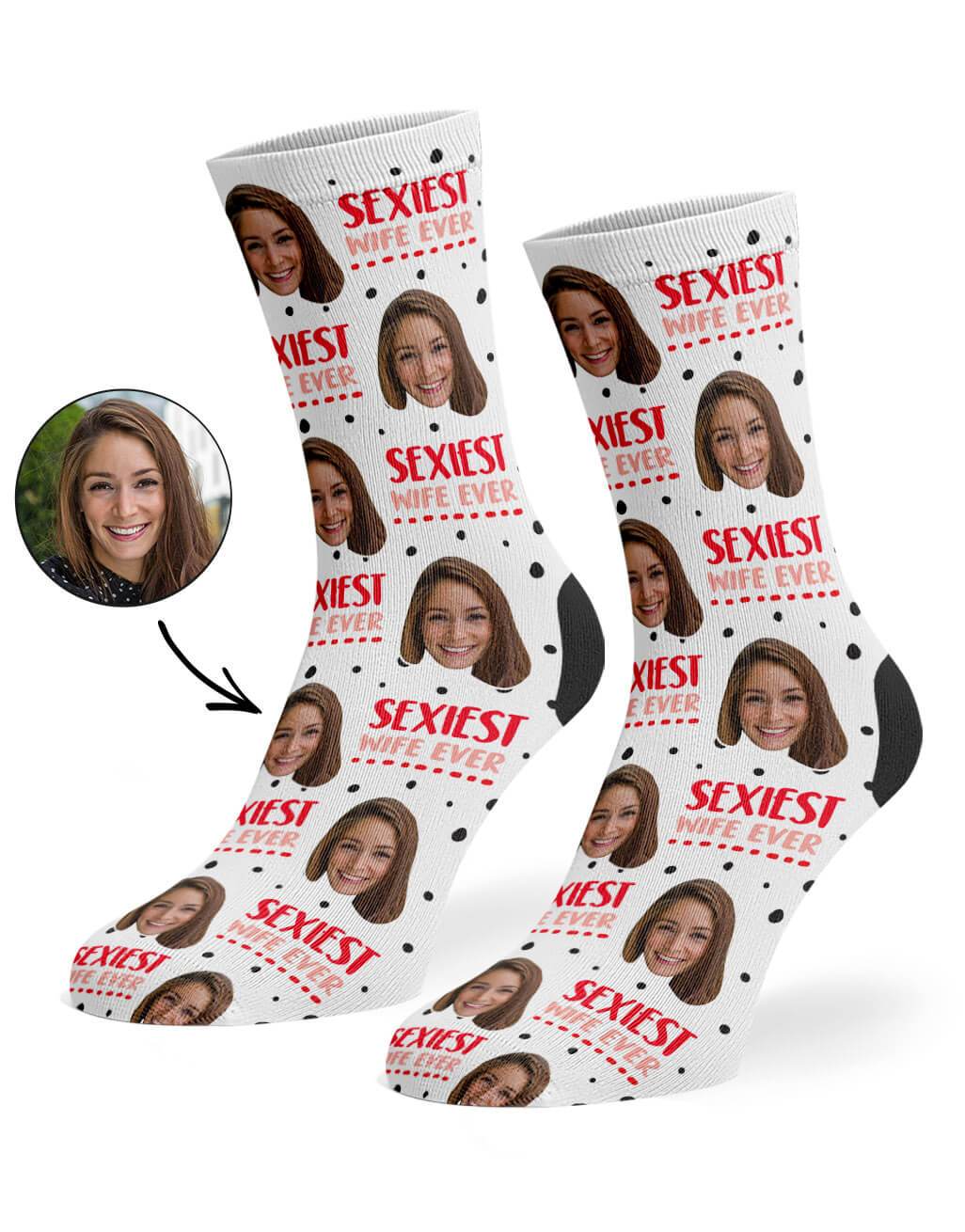 Sexiest Wife Ever Custom Socks