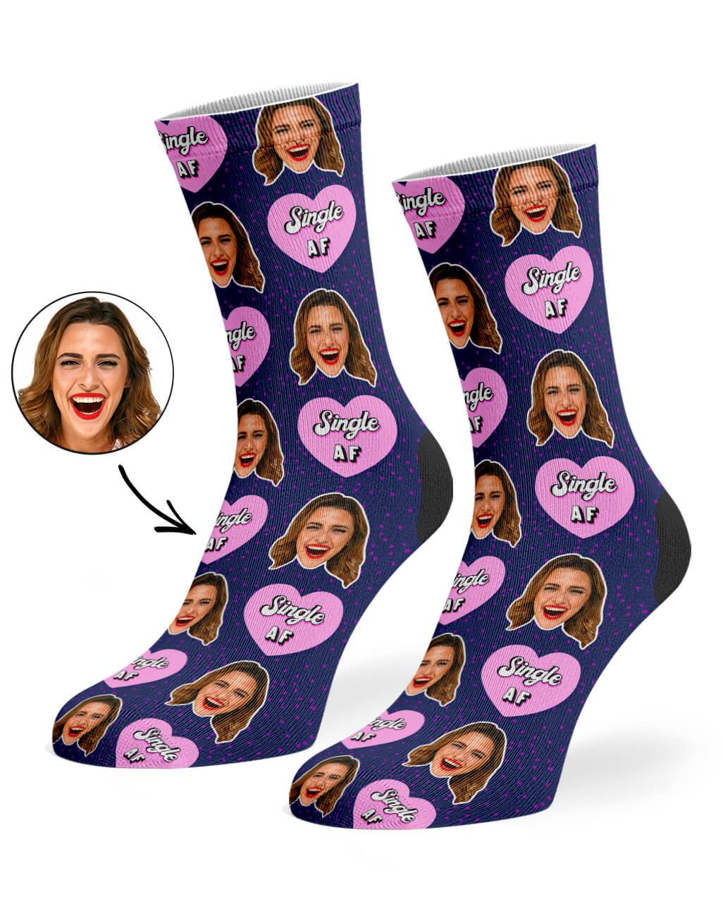 Single AF Custom Socks