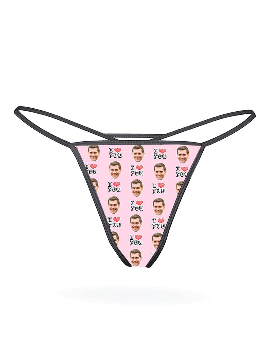 I Heart You Custom Thong