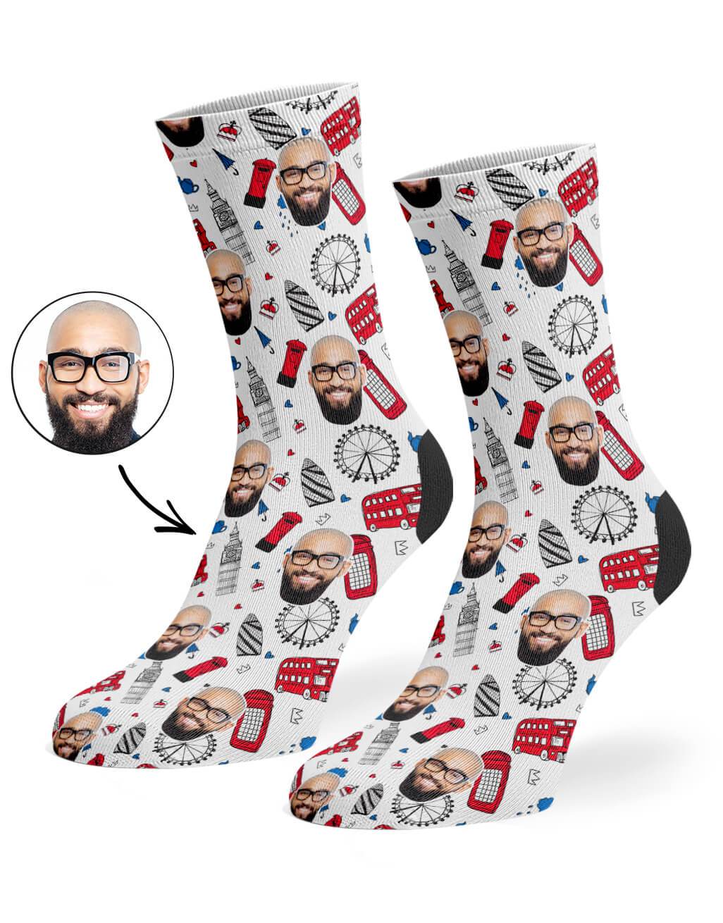 London Print Custom Socks