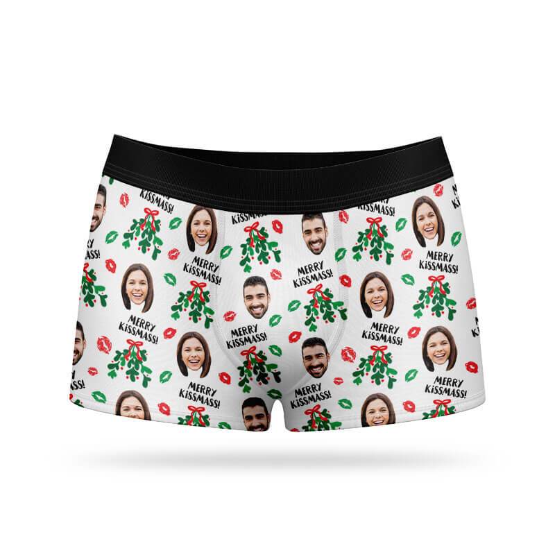 Merry Kissmas Custom Boxers