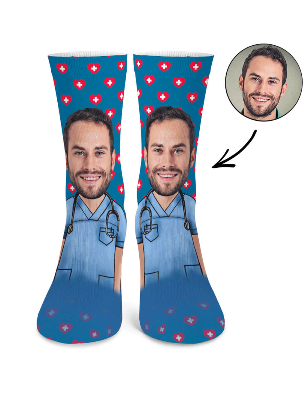 Male Nurse Me Custom Socks