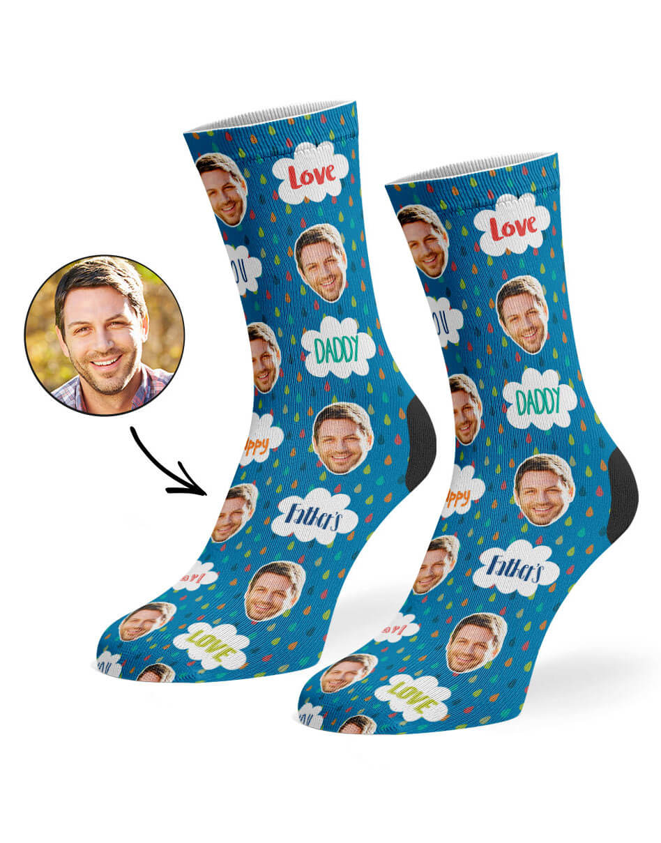 Love You Daddy Custom Socks