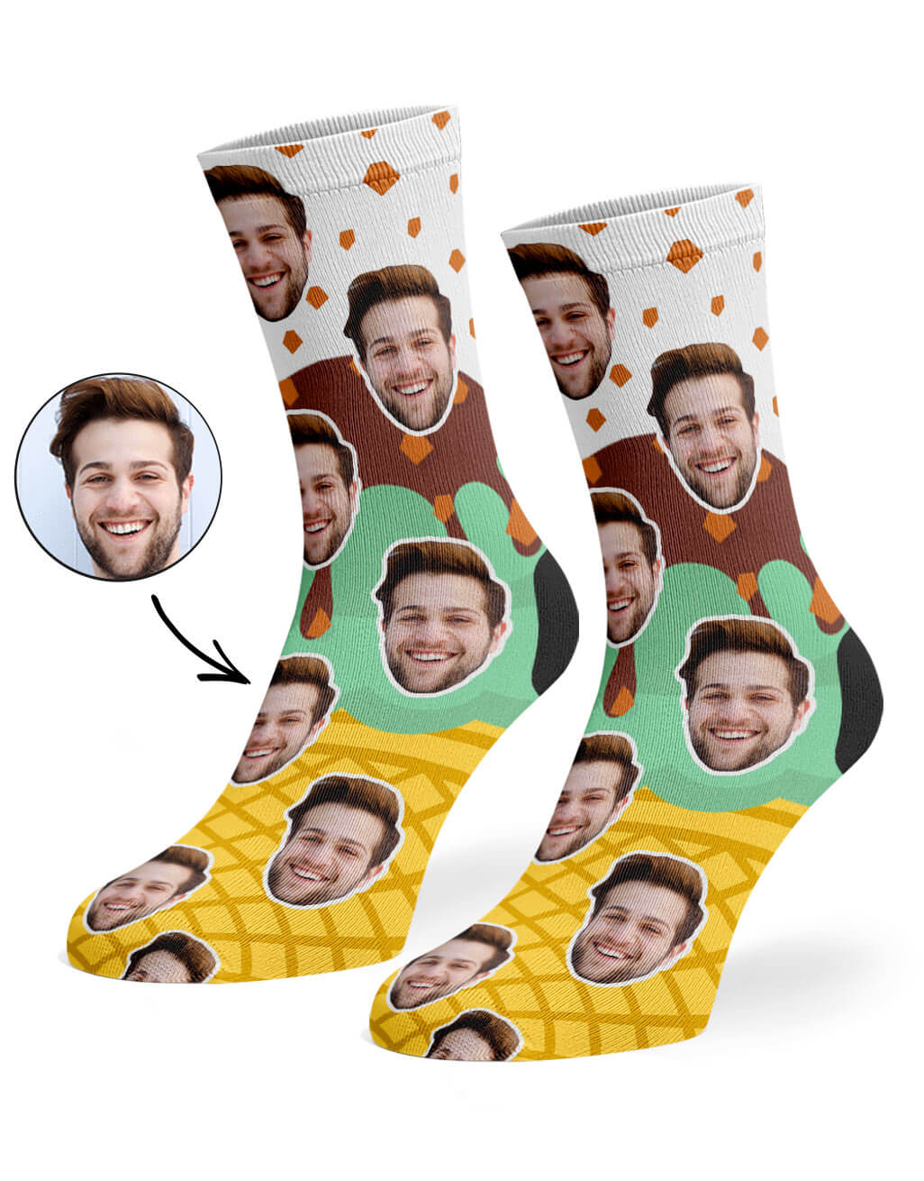 Ice Cream Custom Socks