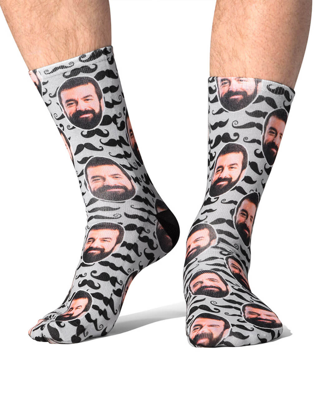 Moustache Pattern Custom Socks