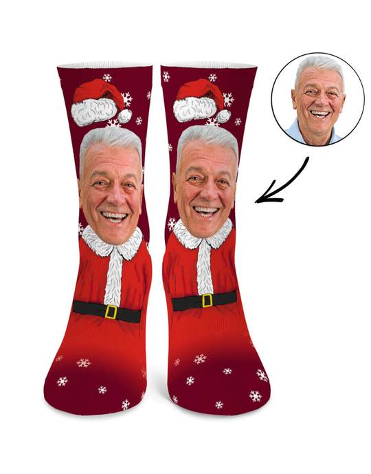 Mr Clause Custom Socks