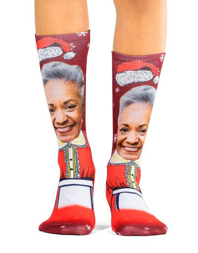 Mrs Claus Custom Socks