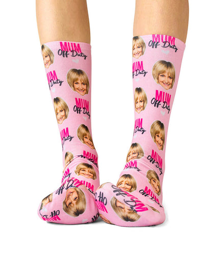 Mom Off Duty Custom Socks