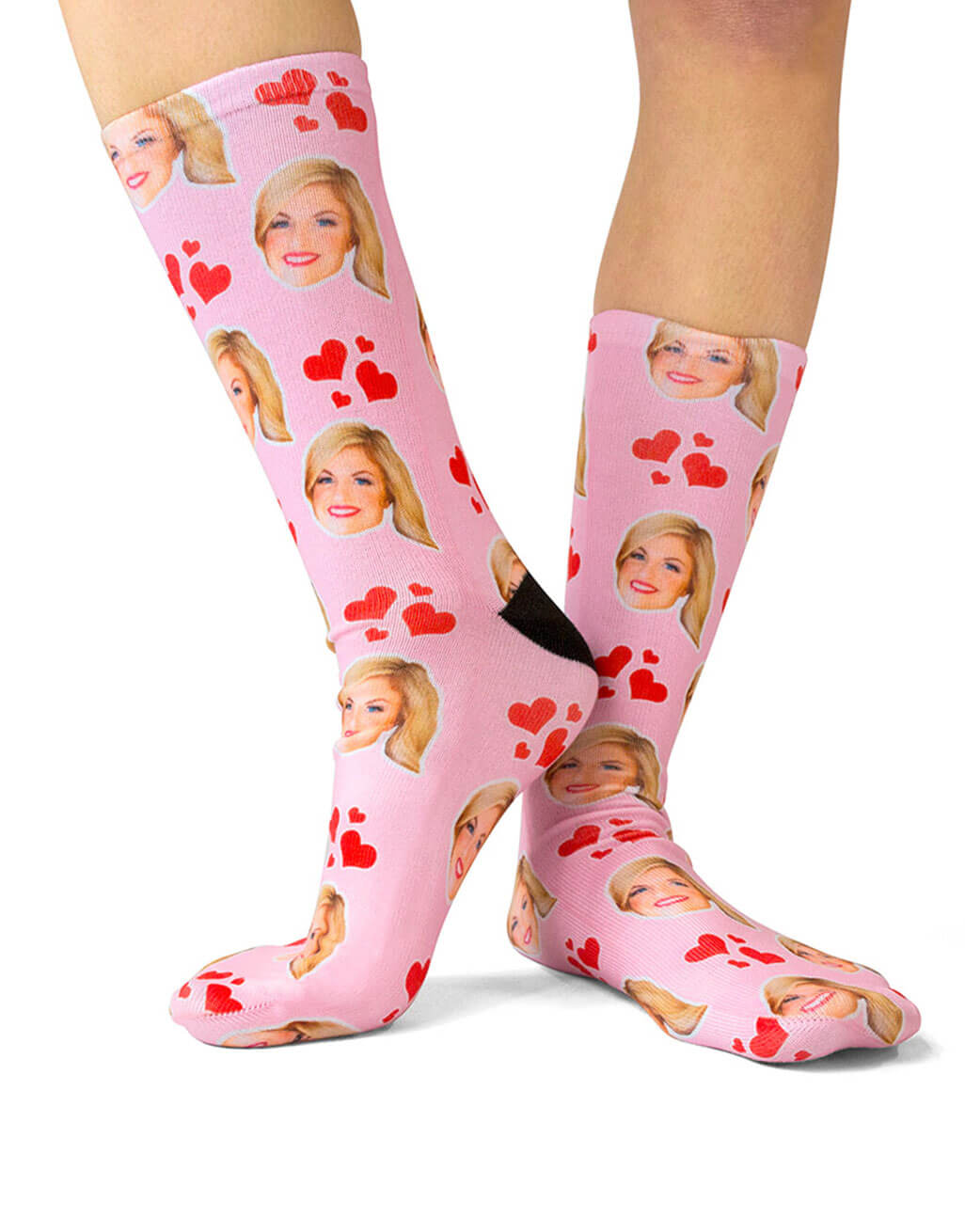 My Valentine Face Custom Socks