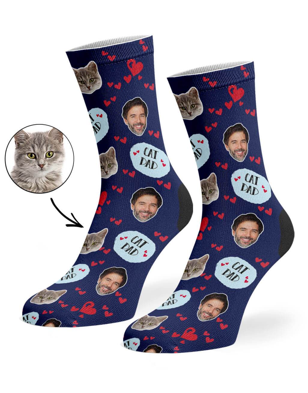 Cat Dad Custom Socks