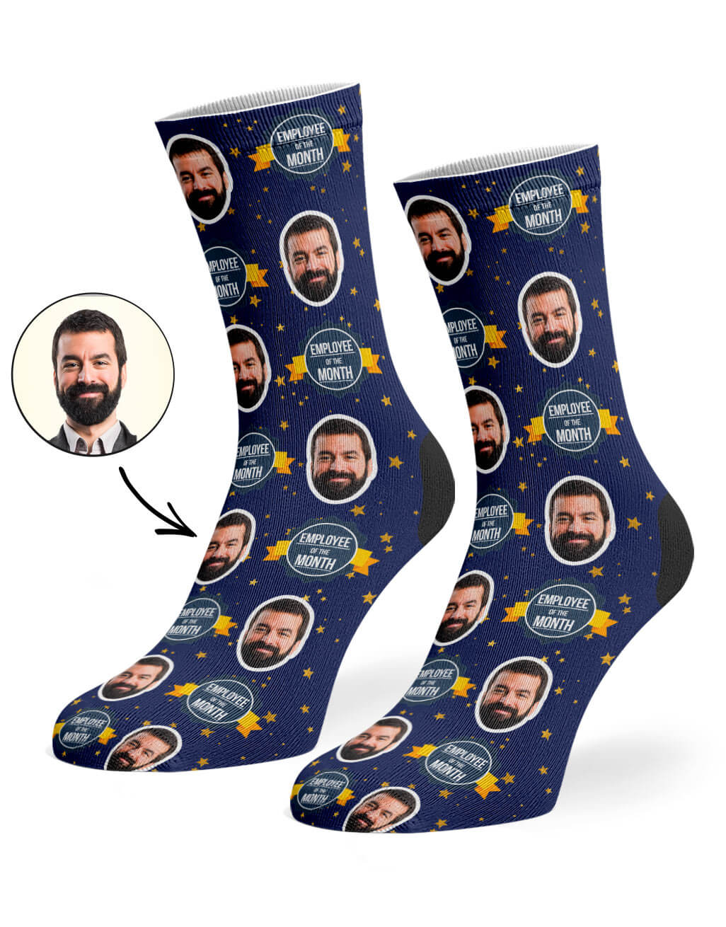 Employee Of The Month Custom Socks