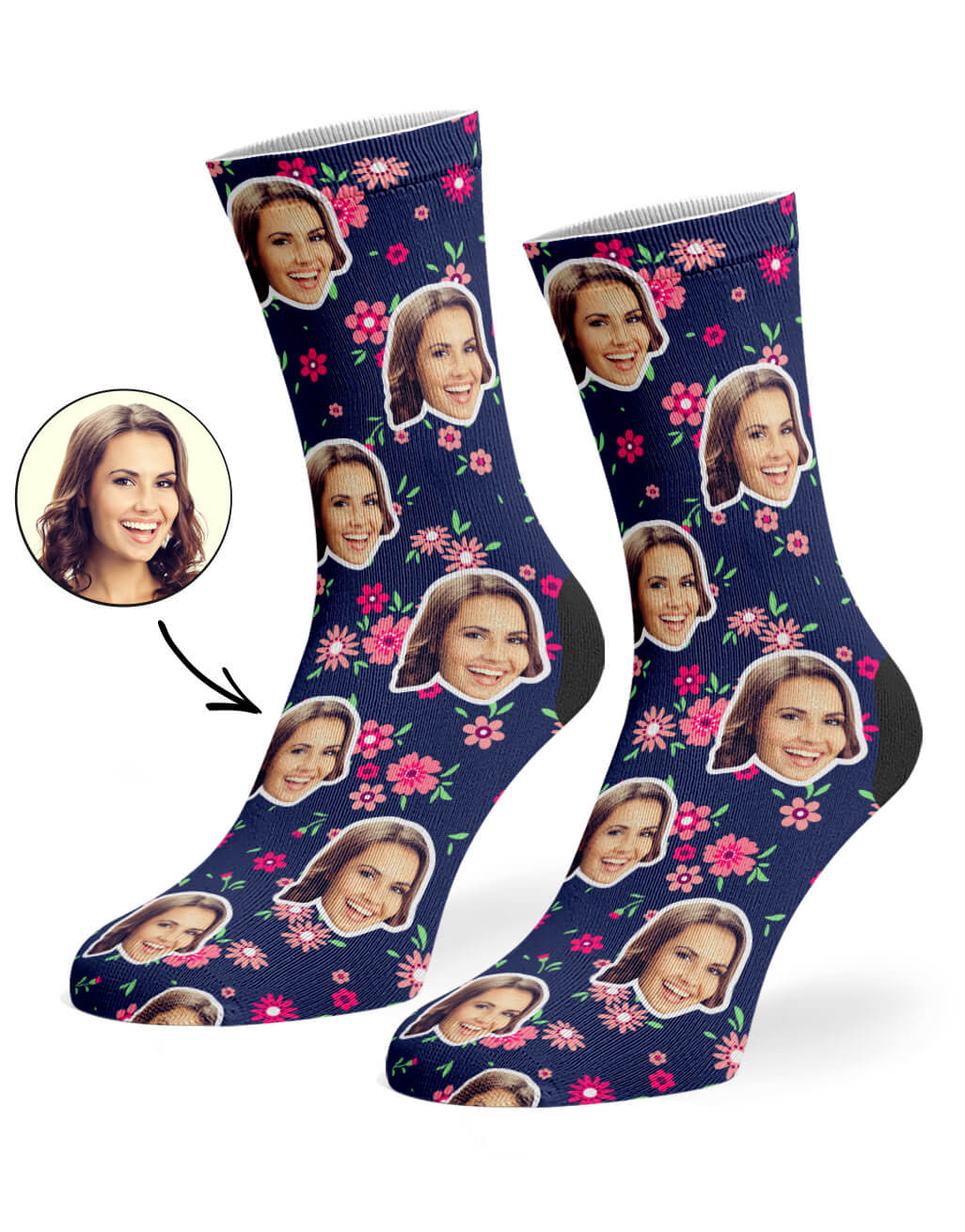Flower Custom Socks